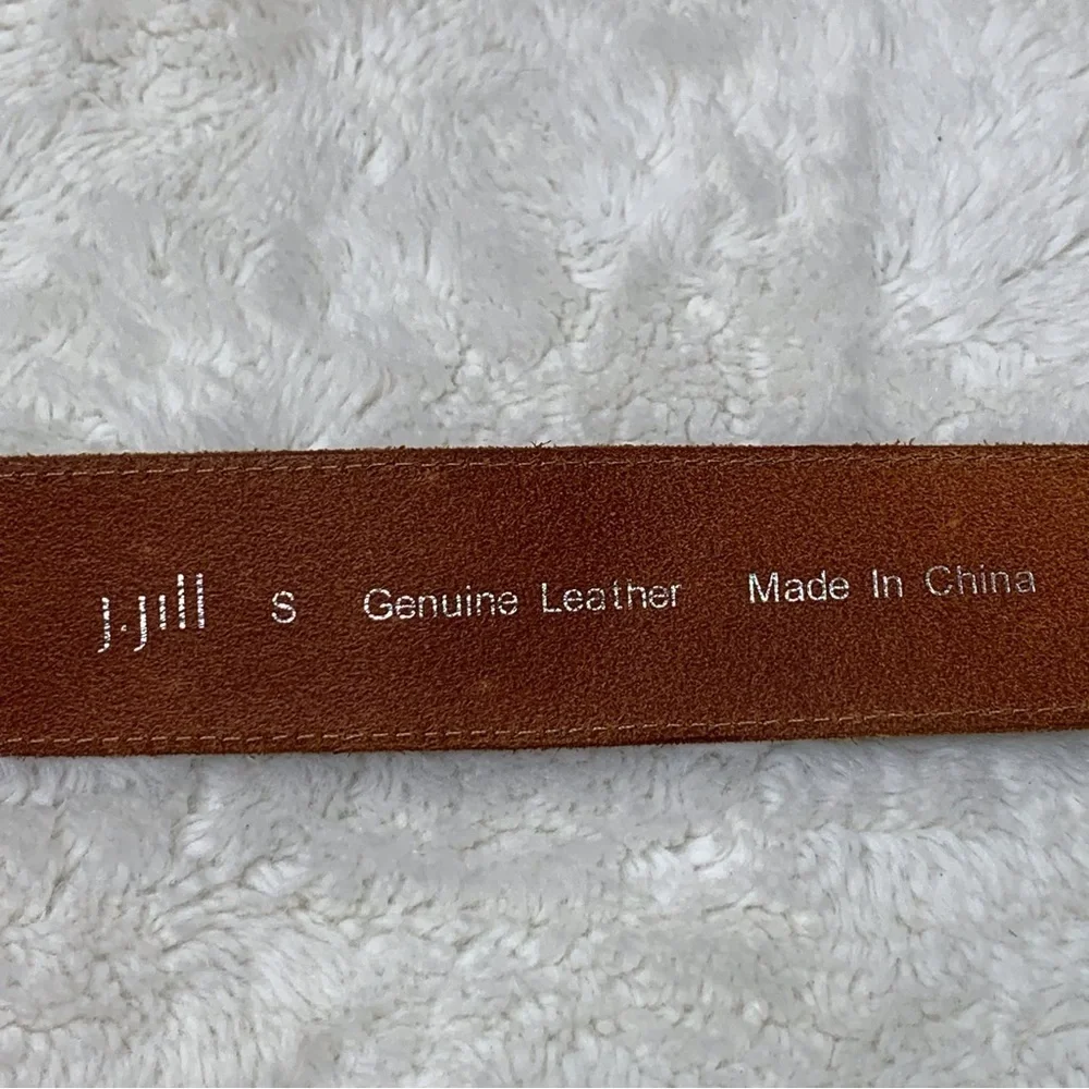 J.Jill Women's Genuine Leather Gold Belt Size Small